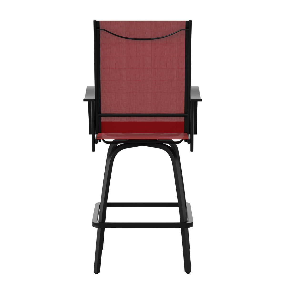 Red |#| Outdoor Stool - 30 inch Patio Bar Stool / Garden Chair, Red(Set of 2)