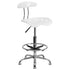 Vibrant Chrome Drafting Stool with Tractor Seat