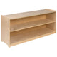 24"H x 48"L |#| Wooden 2 Section School Classroom Storage Cabinet for Commercial or Home Use