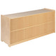 24"H x 48"L |#| Wooden 2 Section School Classroom Storage Cabinet for Commercial or Home Use