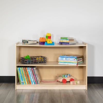 Wooden School Classroom Storage Cabinet for Commercial or Home Use - Safe, Kid Friendly Design (Natural) - View 2