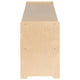 24"H x 48"L |#| Wooden 2 Section School Classroom Storage Cabinet for Commercial or Home Use