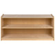 24"H x 48"L |#| Wooden 2 Section School Classroom Storage Cabinet for Commercial or Home Use