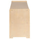 24"H x 36"L |#| Wooden 2 Section School Classroom Storage Cabinet for Commercial or Home Use