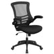 3PC Office Set-Black Computer Desk, Ergonomic Mesh Office Chair, Filing Cabinet