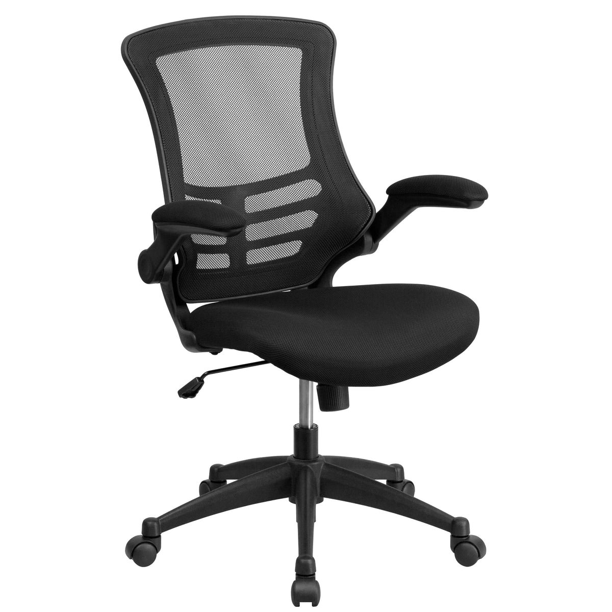 3PC Office Set-Black Computer Desk, Ergonomic Mesh Office Chair, Filing Cabinet