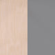 Natural Birch Wood Back/Gray Vinyl Seat |#| Commercial Metal Barstool with Vinyl Seat and Wood Boomerang Back-Gray/Natural