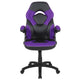 Purple |#| High Back Purple/Black Racing Style Ergonomic Gaming Chair with Flip-Up Arms