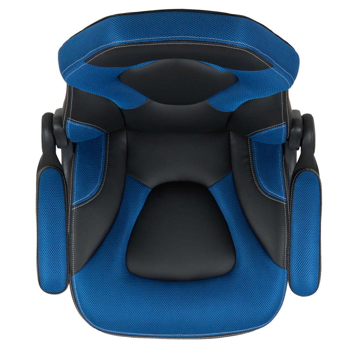 Blue |#| High Back Black/Blue Racing Style Ergonomic Gaming Chair with Flip-Up Arms