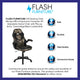 Camouflage |#| High Back Camouflage Racing Style Ergonomic Gaming Chair with Flip-Up Arms