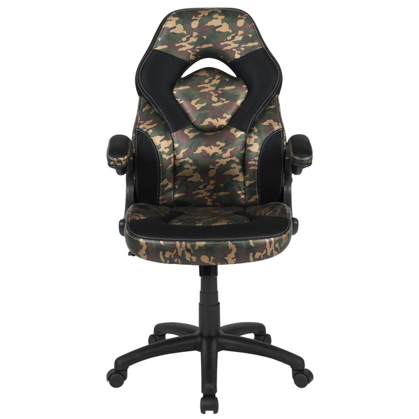 Camouflage |#| High Back Camouflage Racing Style Ergonomic Gaming Chair with Flip-Up Arms