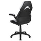 White |#| High Back White/Black Racing Style Ergonomic Gaming Chair with Flip-Up Arms