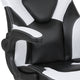 White |#| High Back White/Black Racing Style Ergonomic Gaming Chair with Flip-Up Arms