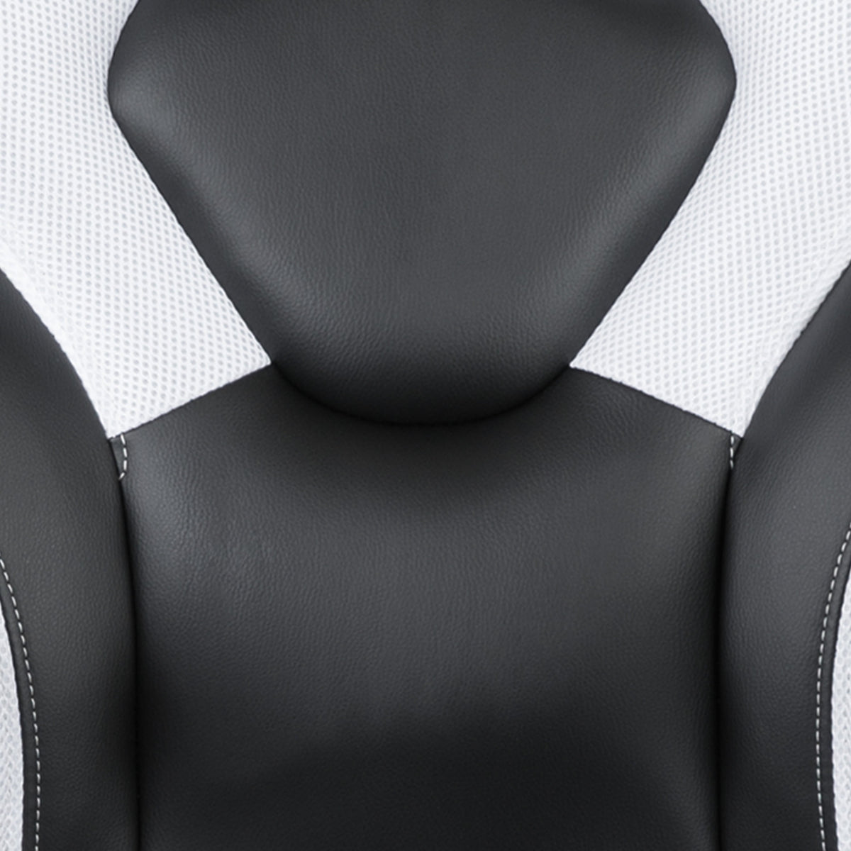 White |#| High Back White/Black Racing Style Ergonomic Gaming Chair with Flip-Up Arms