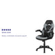 Gray |#| High Back Gray/Black Racing Style Ergonomic Gaming Chair with Flip-Up Arms