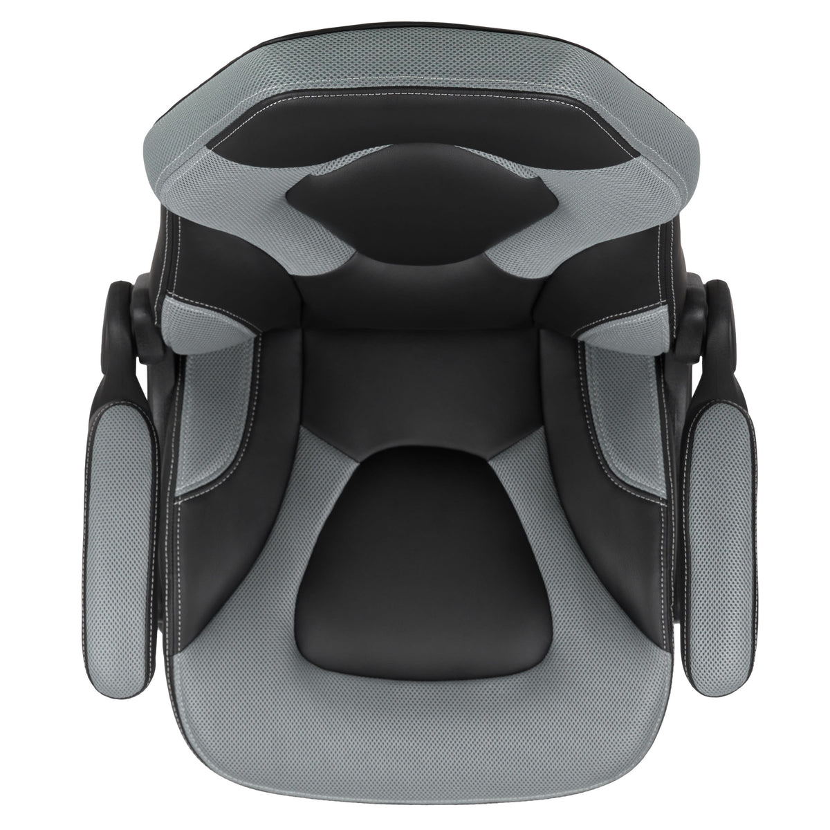 Gray |#| High Back Gray/Black Racing Style Ergonomic Gaming Chair with Flip-Up Arms