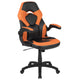 Orange |#| High Back Orange/Black Racing Style Ergonomic Gaming Chair with Flip-Up Arms