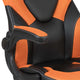 Orange |#| High Back Orange/Black Racing Style Ergonomic Gaming Chair with Flip-Up Arms