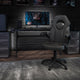 Black |#| High Back Black Racing Style Ergonomic Gaming Chair with Flip-Up Arms