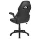 Black |#| High Back Black Racing Style Ergonomic Gaming Chair with Flip-Up Arms