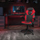 Red |#| High Back Red/Black Racing Style Ergonomic Gaming Chair with Flip-Up Arms