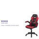 Red |#| High Back Red/Black Racing Style Ergonomic Gaming Chair with Flip-Up Arms