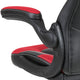 Red |#| High Back Red/Black Racing Style Ergonomic Gaming Chair with Flip-Up Arms