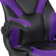 Purple |#| High Back Purple/Black Racing Style Ergonomic Gaming Chair with Flip-Up Arms