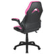 Pink |#| High Back Pink/Black Racing Style Ergonomic Gaming Chair with Flip-Up Arms