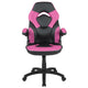 Pink |#| High Back Pink/Black Racing Style Ergonomic Gaming Chair with Flip-Up Arms