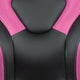 Pink |#| High Back Pink/Black Racing Style Ergonomic Gaming Chair with Flip-Up Arms