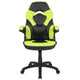 Neon Green |#| High Back Neon Green/Black Racing Style Ergonomic Gaming Chair with Flip-Up Arms