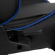 Blue |#| Racing Gaming Ergonomic Chair with Fully Reclining Back in Blue LeatherSoft