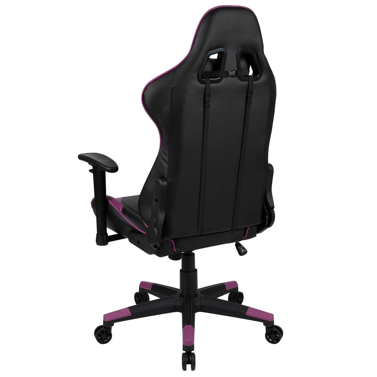 Purple |#| Racing Gaming Ergonomic Chair with Fully Reclining Back in Purple LeatherSoft