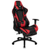 X30 Gaming Chair Racing Office Ergonomic Computer Chair with Fully Reclining Back and Slide-Out Footrest in Red LeatherSoft