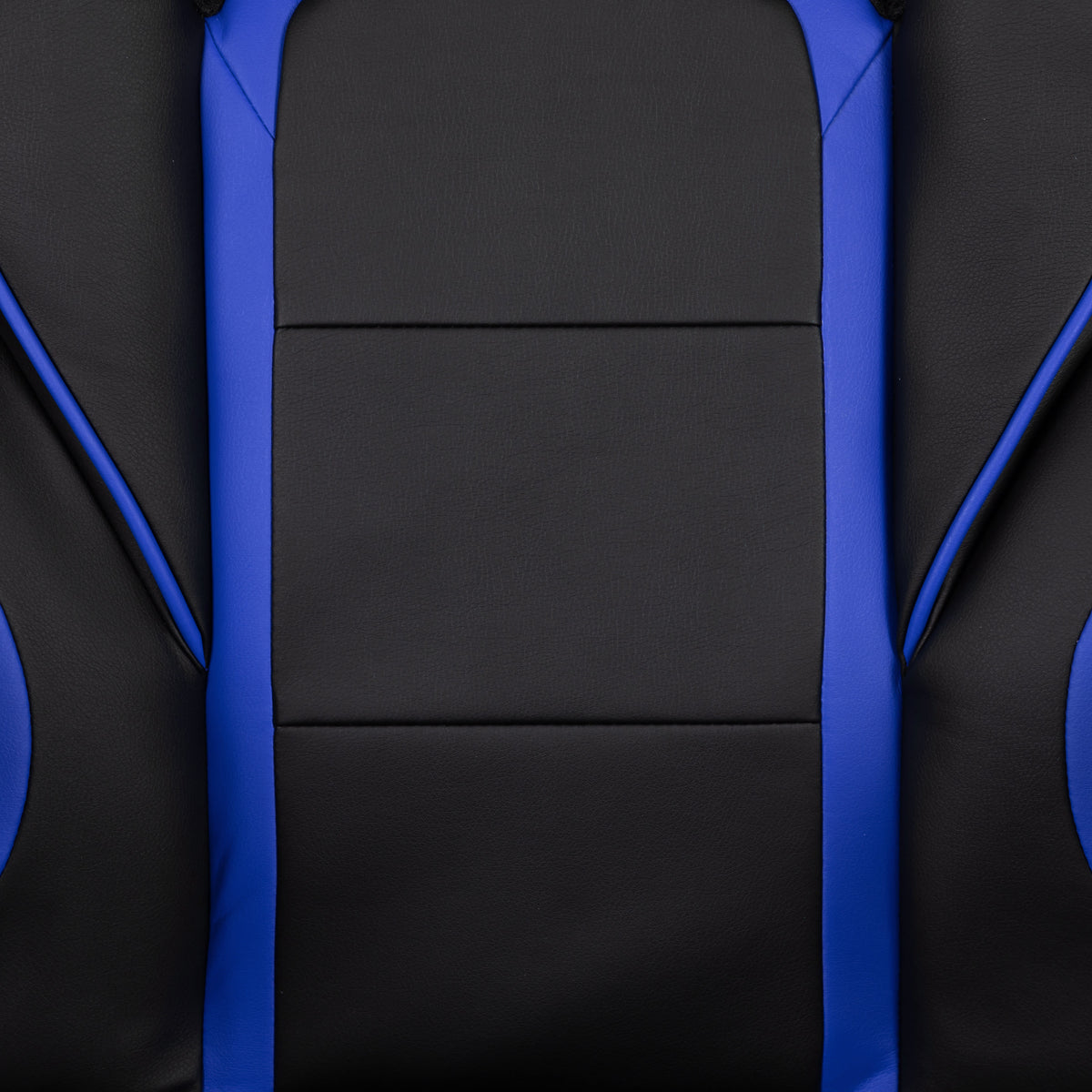 Black with Blue Trim |#| Black/Blue Ergonomic Gaming Chair -Recline Back/Arms, Footrest, Massaging Lumbar